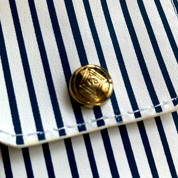 NWT Vera Bradley Pen Pouch- Pattern: Water Bouquet Stripe - Picture 3 of 7